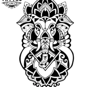 tatouage-elephant-ephemere-manchette-elegant-element-elephant tatouage-elephant-ephemere-manchette-elegant-element-elephant