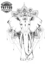 tatouage-ephemere-elephant-sur-short-design-unique-temporary-tattoo tatouage-ephemere-elephant-sur-short-design-unique-temporary-tattoo