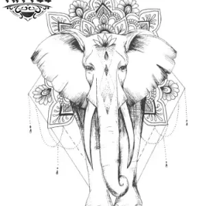 tatouage-elephant-ephemere-elegant-mandala-design-intemporel tatouage-elephant-ephemere-elegant-mandala-design-intemporel