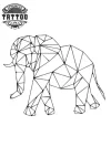tatouage-ephemere-origami-elephant-elegant tatouage-ephemere-origami-elephant-elegant