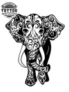 tatouage-ephemere-elephant-thailandais-design-unique