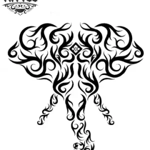 tatouage-ephemere-elephant-tribal-design-temporaire-symbolique tatouage-ephemere-elephant-tribal-design-temporaire-symbolique