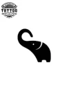 tatouage-elephant-ephemere-elegant-sur-short tatouage-elephant-ephemere-elegant-sur-short