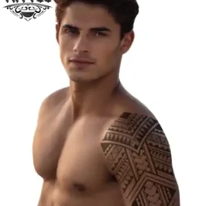 tatouage_epaule_style_polynesien_temporary_art
