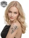 tatouage-epaule-ephemere-coquelicot-floral-tendance tatouage-epaule-ephemere-coquelicot-floral-tendance