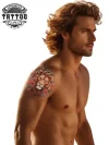 tatouage-epaule-ephemere-lion-majestueux tatouage-epaule-ephemere-lion-majestueux