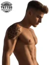 tatouage-epaule-ephemere-polynesien-design-authentique tatouage-epaule-ephemere-polynesien-design-authentique