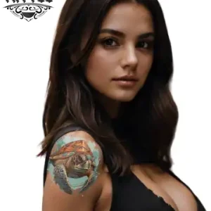 tatouage-ephemere-tortue-epaule-design-original-temporaires tatouage-ephemere-tortue-epaule-design-original-temporaires