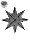 tatouage-ephemere-etoile-8-branches-design-unique-style-tatouage-ETOILE