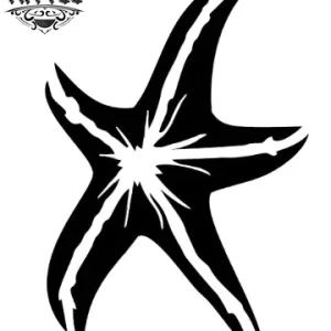 tatouage éphémère étoile de mer style marin tatouage MARIN