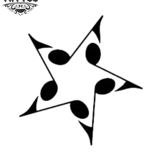 tatouage-ephemere-etoile-note-musique-peau tatouage-ephemere-etoile-note-musique-peau