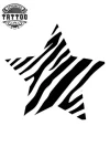 tatouage-ephemere-etoile-zebre-design-unique