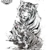 tatouage tigre ephemere famille motif felin temporaire tatouage tigre ephemere famille motif felin temporaire