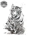tatouage tigre ephemere famille motif felin temporaire tatouage tigre ephemere famille motif felin temporaire