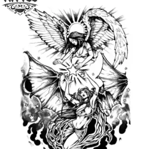 tatouage-ephemere-femme-ange-demon-design-tatouage-temporarie-ange tatouage-ephemere-femme-ange-demon-design-tatouage-temporarie-ange