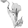 tatouage-fleur-arum-ephemere-elegant-durable tatouage-fleur-arum-ephemere-elegant-durable
