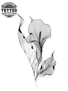 tatouage-fleur-arum-ephemere-elegant-durable tatouage-fleur-arum-ephemere-elegant-durable