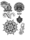 tatouage éphémère fleur dentelle élégante tatouage éphémère fleur dentelle élégante