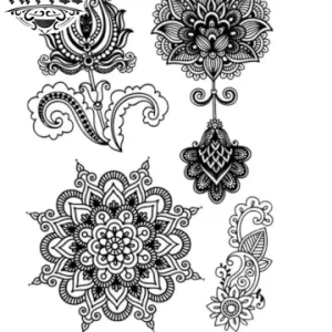 tatouage éphémère fleur dentelle élégante tatouage éphémère fleur dentelle élégante