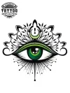 tatouage ephemere fleur yeux design artistique tatouage ephemere fleur yeux design artistique