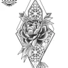 tatouage-fleur-ephemere-geometrique-design-unique tatouage-fleur-ephemere-geometrique-design-unique