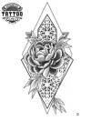 tatouage-fleur-ephemere-geometrique-design-unique tatouage-fleur-ephemere-geometrique-design-unique