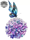 tatouage-fleur-ephemere-hortensia-decoration-temporaire-peau tatouage-fleur-ephemere-hortensia-decoration-temporaire-peau