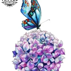 tatouage-fleur-ephemere-hortensia-decoration-temporaire-peau tatouage-fleur-ephemere-hortensia-decoration-temporaire-peau