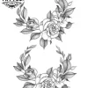 tatouage ephemere fleur de lune mystique tatouage FLEUR tatouage ephemere fleur de lune mystique tatouage FLEUR
