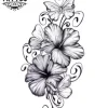tatouage-fleur-lys-tatouage-ephemere-temporaire