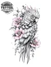 tatouage-fleur-ephemere-oiseau-elegant-style-floral-naturel tatouage-fleur-ephemere-oiseau-elegant-style-floral-naturel