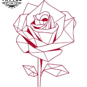 tatouage ephémère fleur origami design unique tatouage ephémère fleur origami design unique