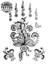 tatouage ephemere fleur papillon design unique tatouage FLEUR tatouage ephemere fleur papillon design unique tatouage FLEUR
