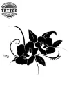 tatouage-fleur-ephemere-polynesienne-design-floral-temporaire tatouage-fleur-ephemere-polynesienne-design-floral-temporaire