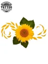 tatouage FLEUR éphémère volante design poétique tatouage FLEUR éphémère volante design poétique