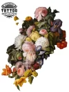 tatouage-fleur-ephemere-renaissance-design-artistique