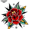 tatouage ephémère fleur rose design temporaire peau bouton fleurissante tatouage ephémère fleur rose design temporaire peau bouton fleurissante