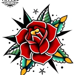 tatouage ephémère fleur rose design temporaire peau bouton fleurissante tatouage ephémère fleur rose design temporaire peau bouton fleurissante