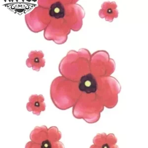 tatouage ephemere fleur rouge design temporaire ideal pour tous les styles tatouage ephemere fleur rouge design temporaire ideal pour tous les styles