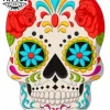 tatouage-fleur-ephemere-tete-de-mort-design-intense