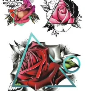 tatouage-fleur-triangle-design-floral-temporaire tatouage-fleur-triangle-design-floral-temporaire