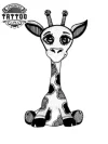 tatouage-ephemere-girafe-mandala-design-exclusif tatouage-ephemere-girafe-mandala-design-exclusif