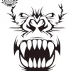 tatouage-ephemere-gorille-tribal-design-temporaire-tatouage-tribal tatouage-ephemere-gorille-tribal-design-temporaire-tatouage-tribal