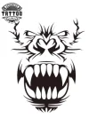 tatouage-ephemere-gorille-tribal-design-temporaire-tatouage-tribal tatouage-ephemere-gorille-tribal-design-temporaire-tatouage-tribal
