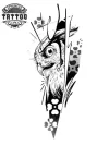 tatouage-ephemere-graphique-hiboux-design-naturel tatouage-ephemere-graphique-hiboux-design-naturel