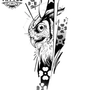tatouage-ephemere-graphique-hiboux-design-naturel