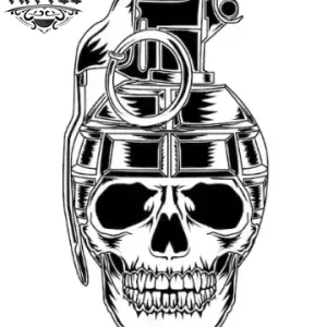 tatouage-ephemere-tete-de-mort-grenade-design-temporaire-skulls tatouage-ephemere-tete-de-mort-grenade-design-temporaire-skulls