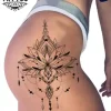 tatouage-hanche-ephemere-mandala-femme tatouage-hanche-ephemere-mandala-femme