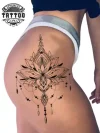 tatouage-hanche-ephemere-mandala-femme tatouage-hanche-ephemere-mandala-femme