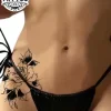 tatouage-hanche-ephemere-rose-floral tatouage-hanche-ephemere-rose-floral